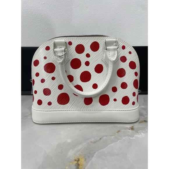 Louis Vuitton x YK White/Red Epi Alma BB - Picture 9 of 10